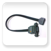TI JTAG Connector - 12 inch COAX ribbon cables with native 14-pin TI JTAG connector for USB560m and LAN560 emulators