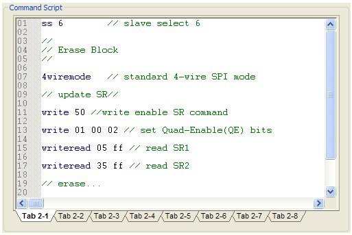 SPI Commands with BusPro-S Host Adapter SPI Tutorial
